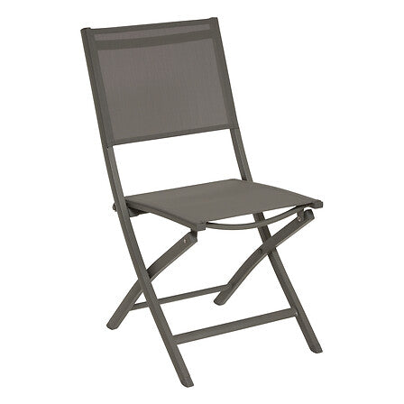 Folding chair Essentia aluminum pewter