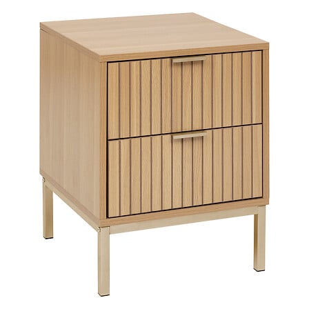 Нощно шкафче 5five Tasso, 2 чекмеджета, Бежово, 52.5 cm