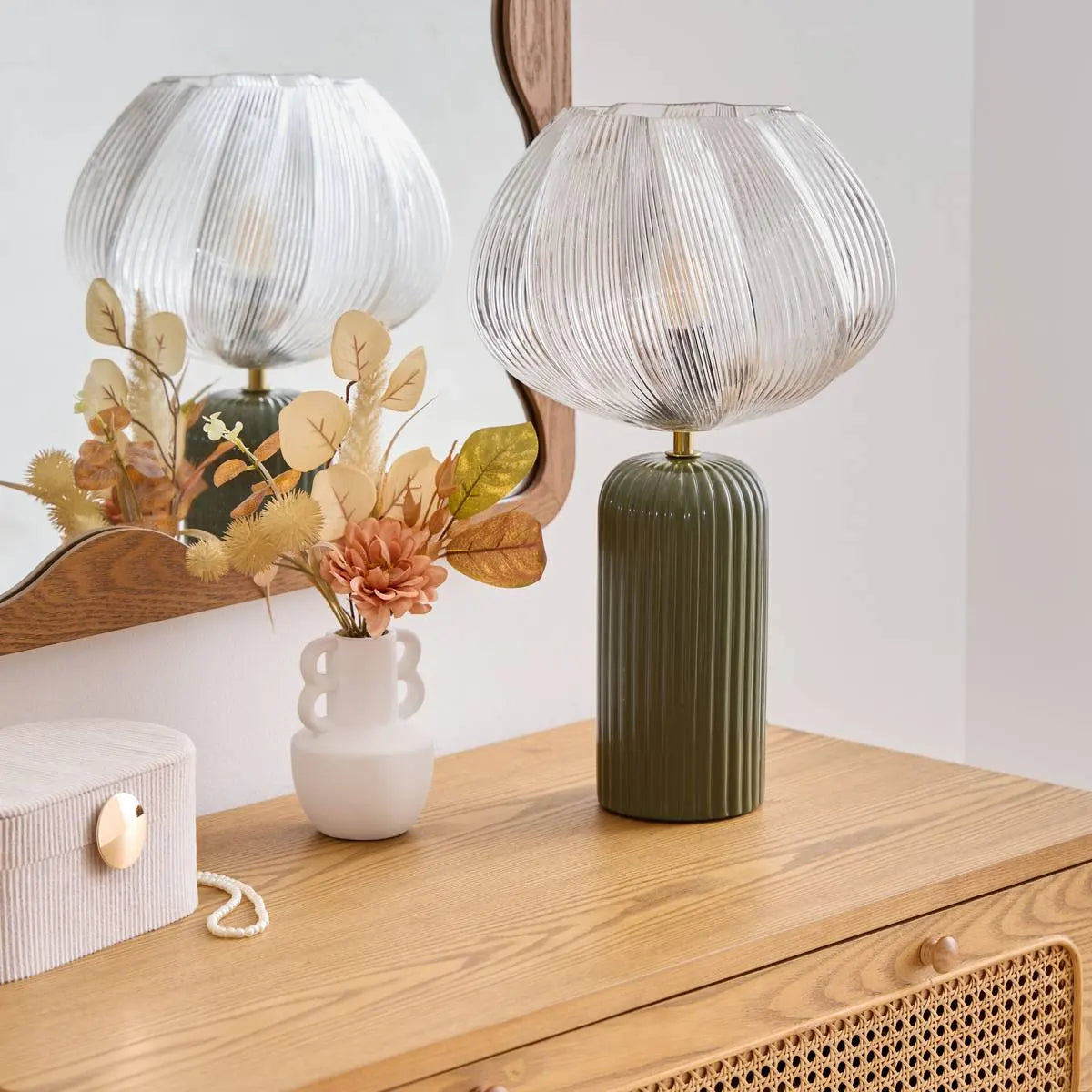 Lampă de masă atmosferă Phylas, 46 cm, ceramică