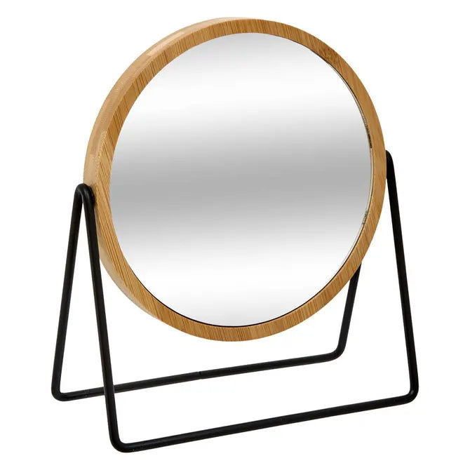 Огледало за баня 5five Bambou, Свободно стоящо, Ø22 cm