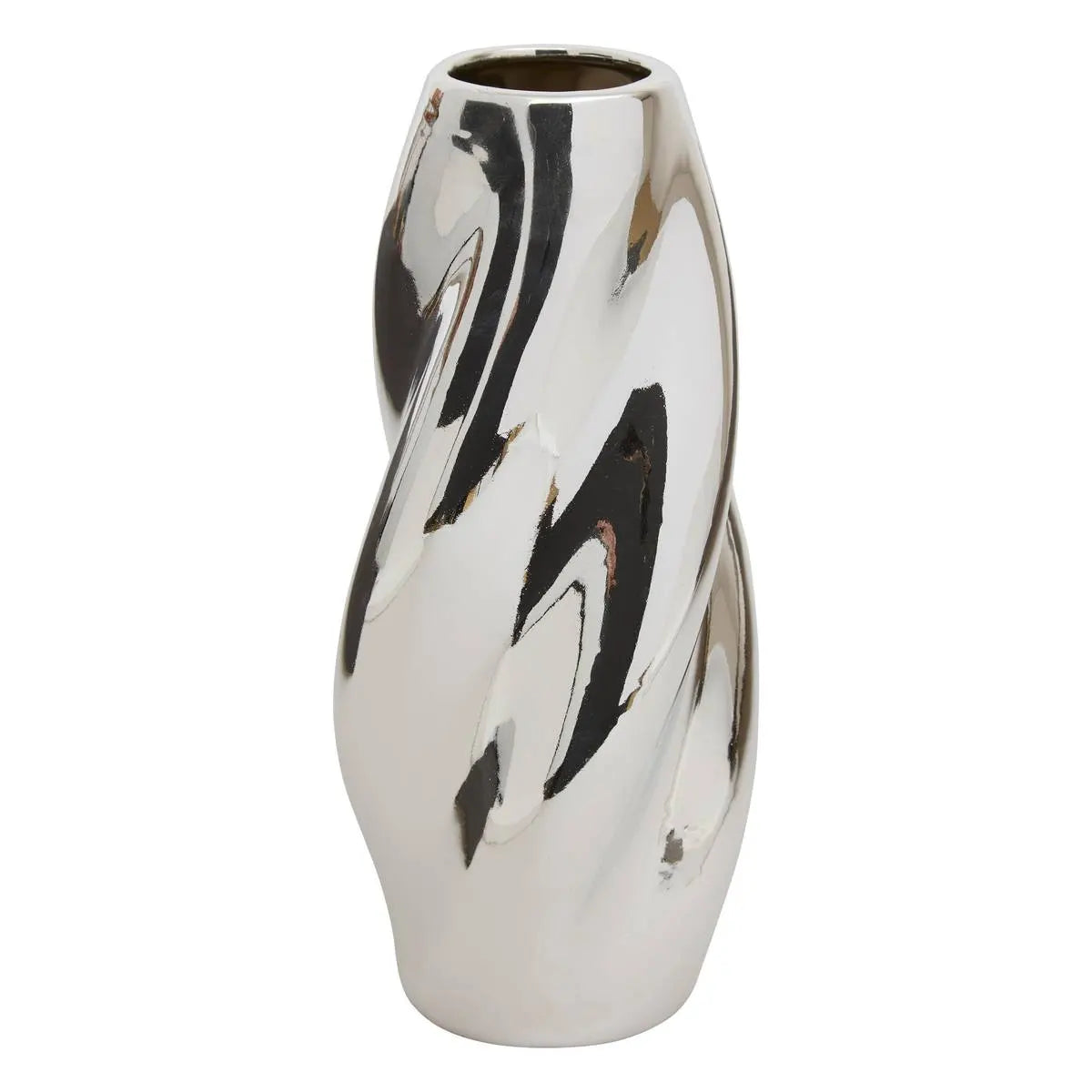 Vază Atmosphera Sky, Ceramică, Argint, 28 cm