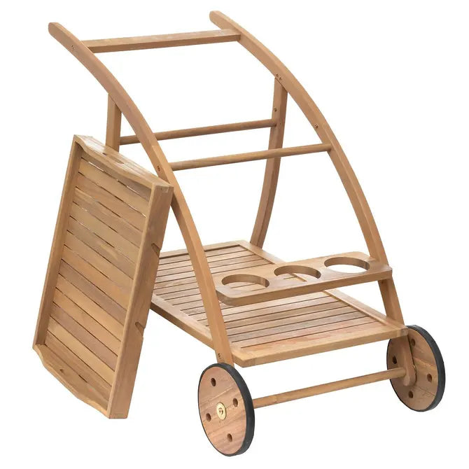Помощна количка Hesperide Tiwi, Акация, 78x56x105 cm