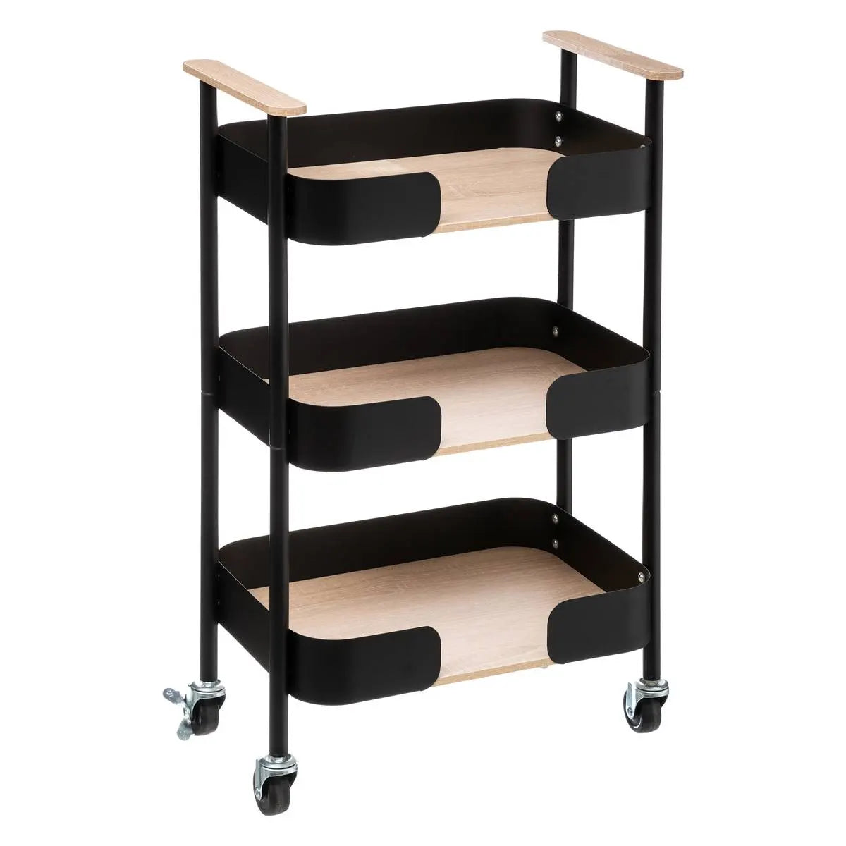 Кухненска количка 5five Blackwood, Средна, Метал и MDF