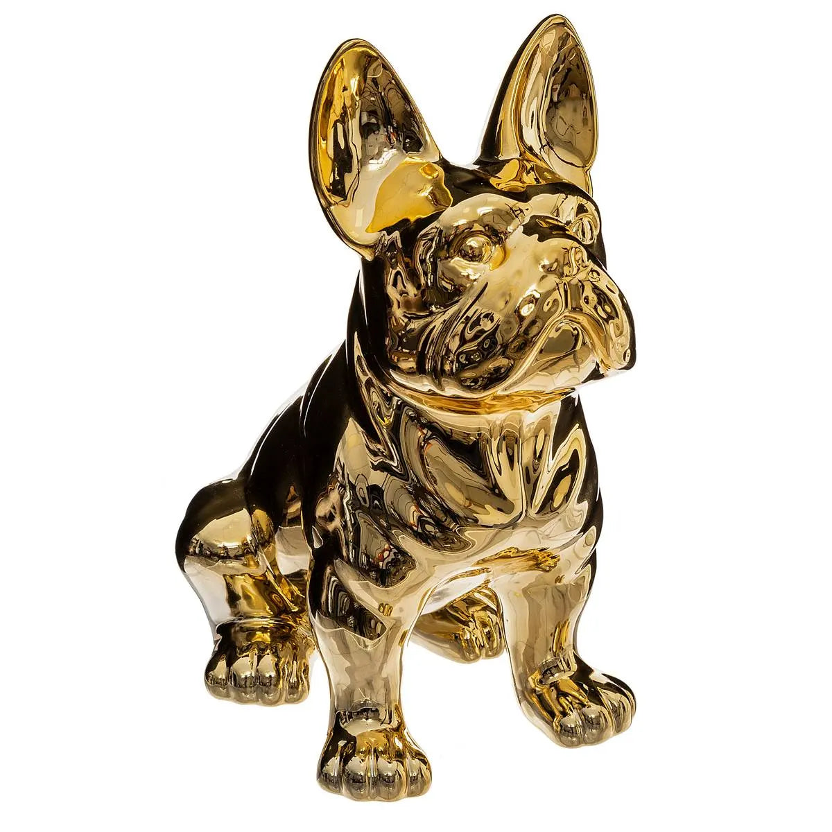 Figură decorativă Atmosphera Eden, ceramică, aurie, 22 cm