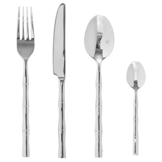 Комплект прибори Secret de Gourmet Bambou, Инокс, 24 части - Homesector