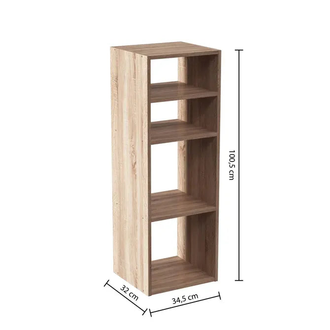 Рафт 5five Mix'n Modul, 2+2 отделения, MDF, 35x32x101 cm