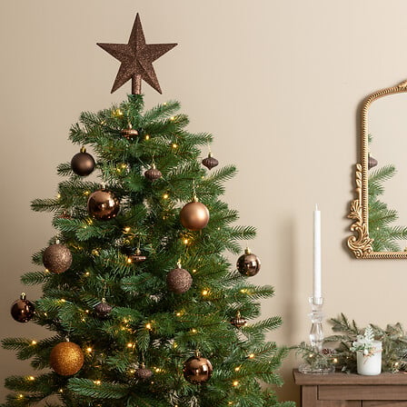 Коледна декорация за елха atmosphera Colorama De Noel, Комплект 18 части, Бронз
