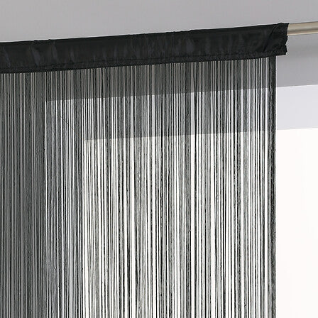 String curtain 90 x 200 cm black