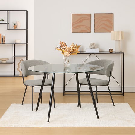 Masă de dining Atmosphera Ostras, sticlă, 120 cm