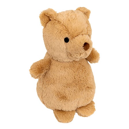 Lampă de noapte pentru copii din pluș cu baterii Atmosphera Bear, 16x27 cm, Lumină și sunet
