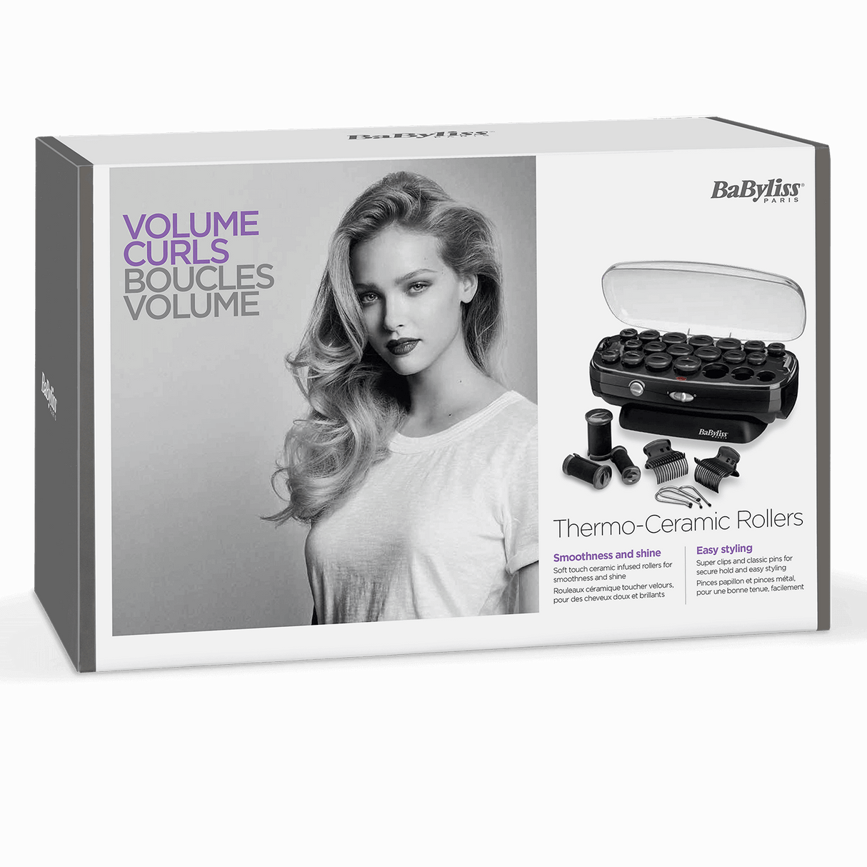 Bigudiuri electrice de păr BaByliss RS035E, 20 bucăți, înveliș ceramic, funcție ionică