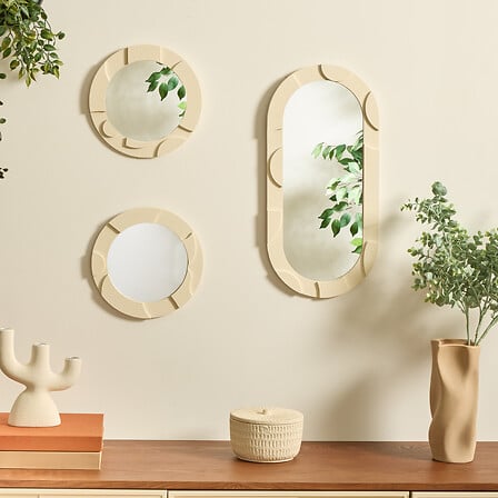 Сет огледало atmosphera Anny, 3D, MDF, 3 бр