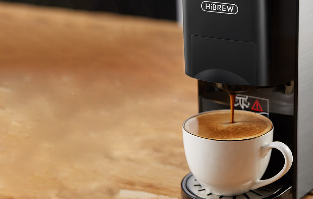 Espressor Hibrew H3A 4 în 1 pentru capsule și cafea măcinată, 19 bar, 1450 W, Negru