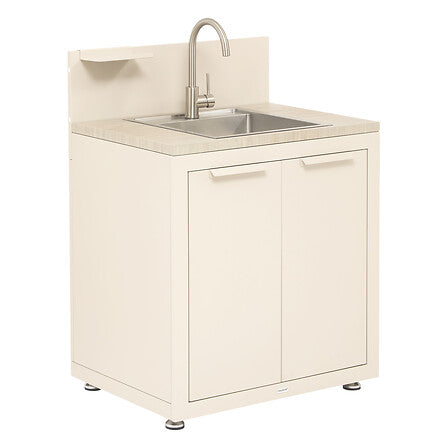 Outdoor kitchen sink unit Oxyana 80 x 60 x 110 cm steel clay