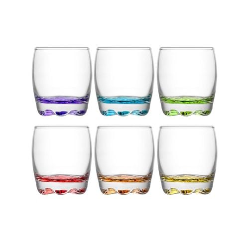 Set pahare lichior LAV Adora, 80 ml, 6 buc, diverse culori