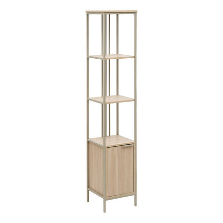 Етажерка с врата FIVE Duna, MDF, 176 cm, Пясъчен