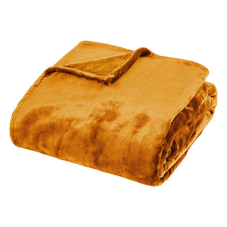 Одеяло плед atmosphera Flan550, Полиестер, 180x230 cm, Жълто