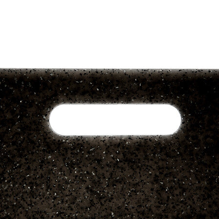 Комплект дъски за рязане 5five, Полипропилен, Ефект камък, Черни, 2 бр.