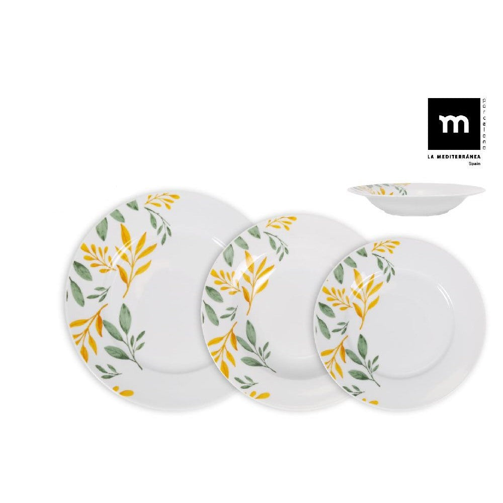 Set de sufragerie LA MEDITERRANEA Bolonia, 12 piese, portelan