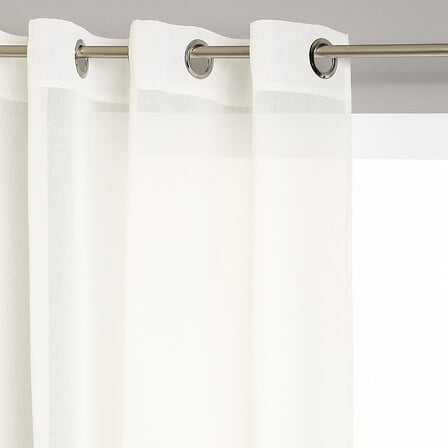 Muslin sheer curtains 140 x 240 cm ivory