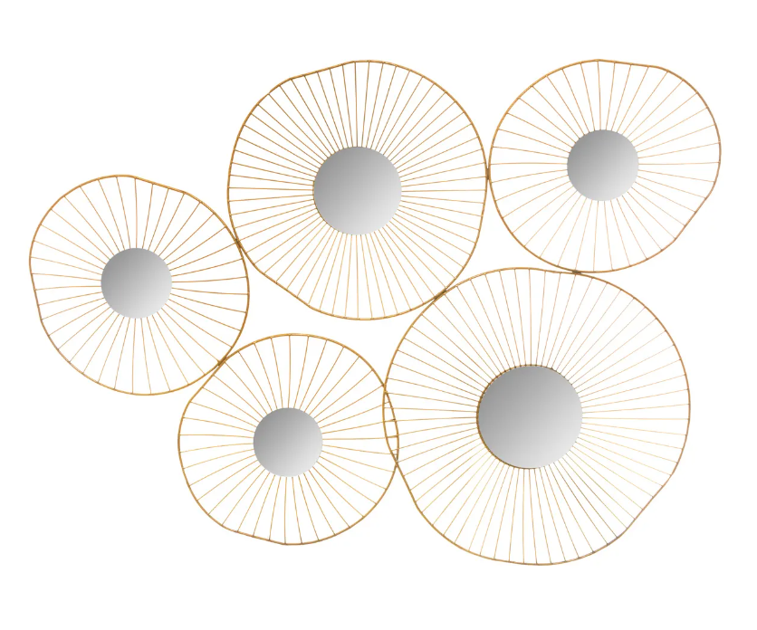 Стенно пано atmosphera Oli, Златист, 64x54 cm
