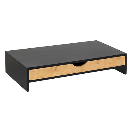 Стойка за монитор 5five Bam Black Bamboo, MDF, Черна