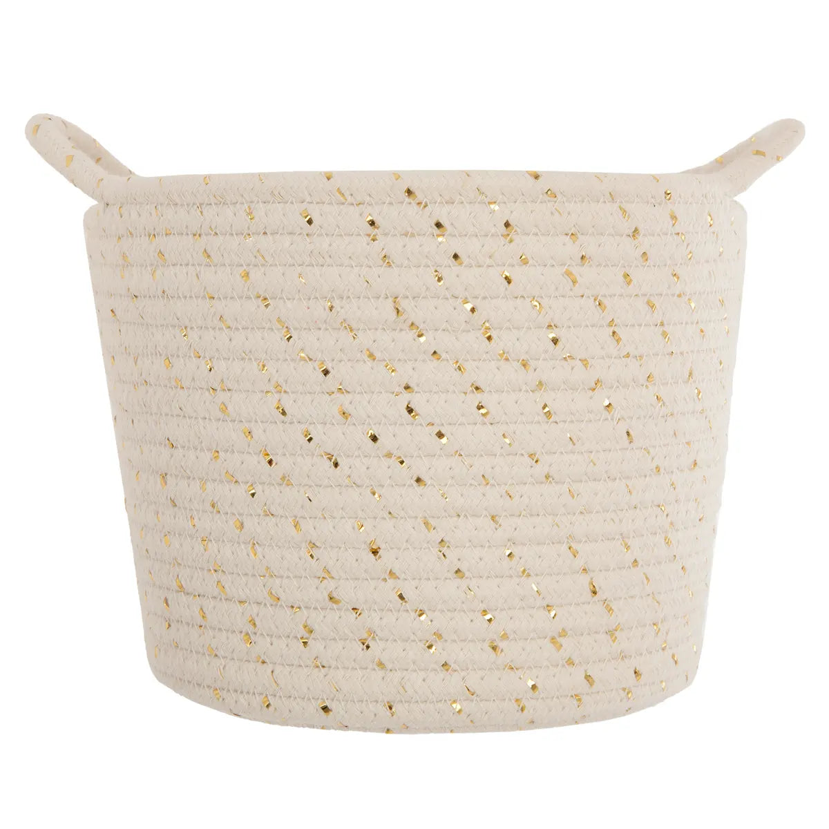 Set de coșuri pentru copii Atmosphera Lurex, Alb, 2 buc