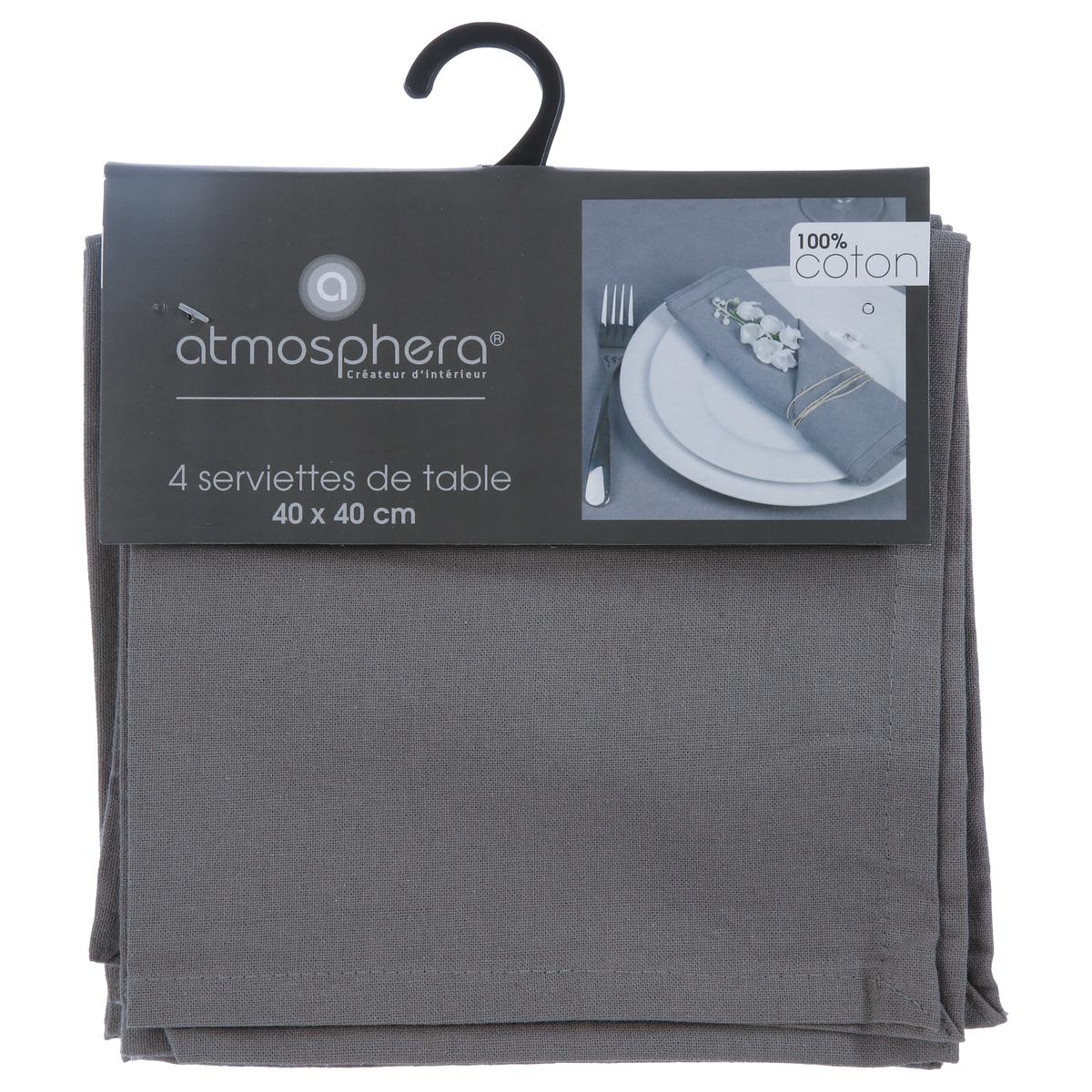 Set de prosoape Atmosphera, 40x40 cm, bumbac, 4 buc.