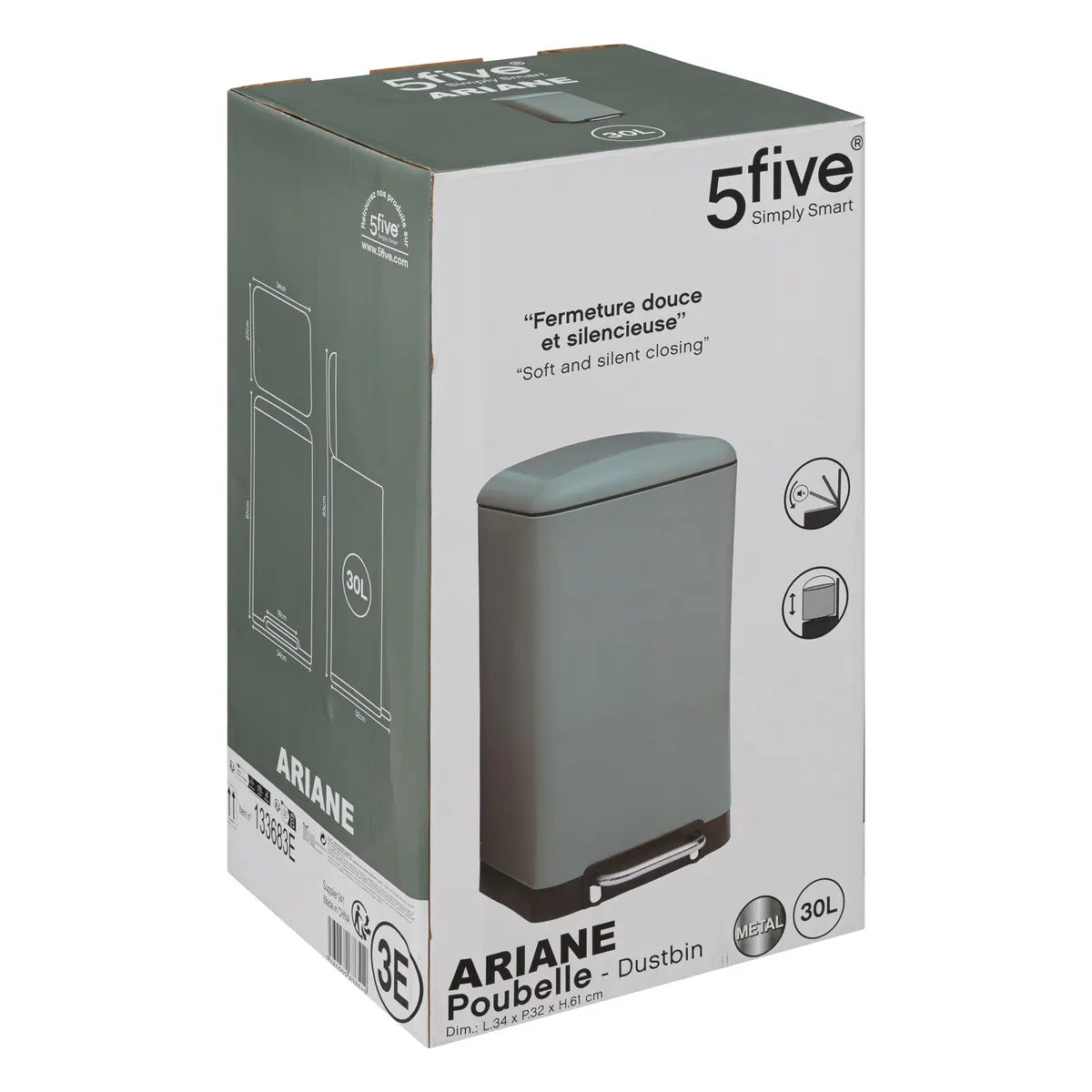 Coș 5five Ariane, Metal, 30 L