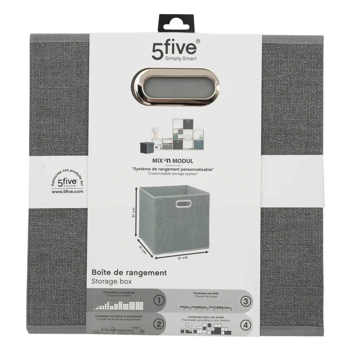 Cutie de depozitare 5five Mix & Modul, Melange, 31x31 cm