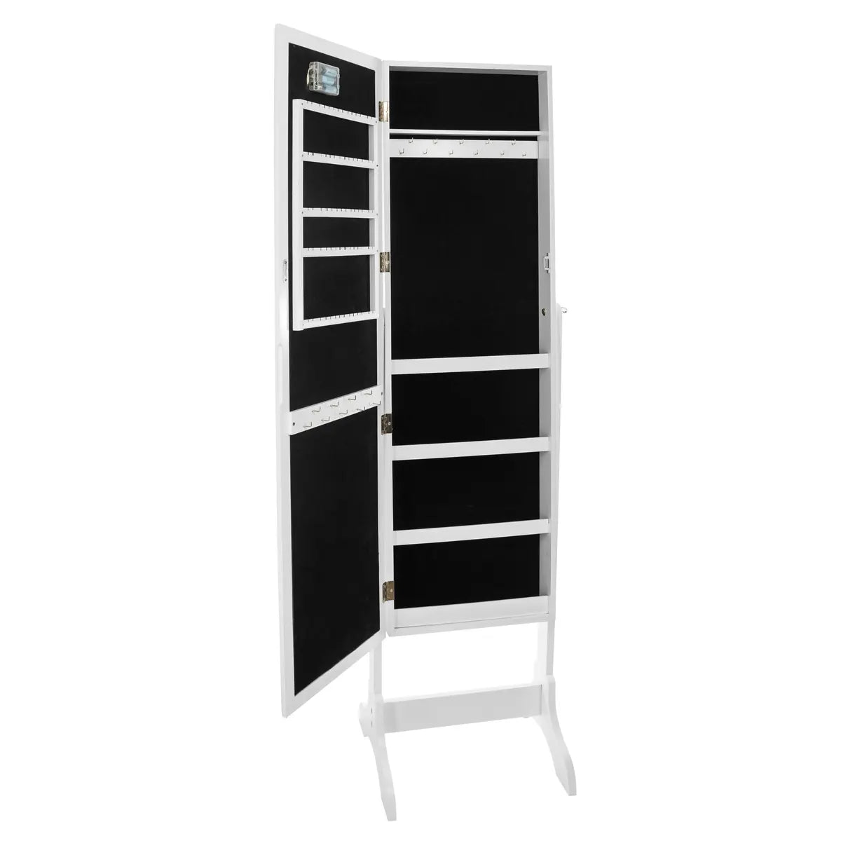 Oglindă cu spațiu de depozitare Atmosphera Bettany, 156 cm, LED, MDF