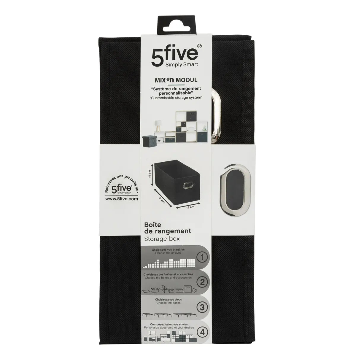 Cutie de depozitare 5five Mix & Modul, Melange, 15x31 cm
