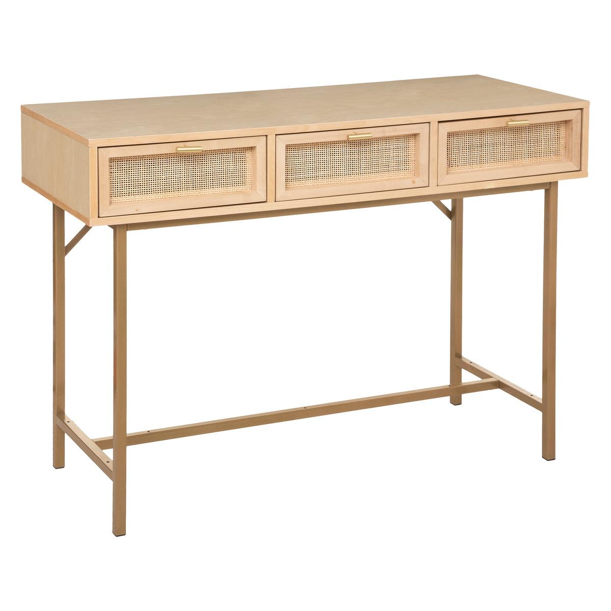 Masă de toaletă Atmosphera Rayo, 110 cm, mesteacăn, MDF