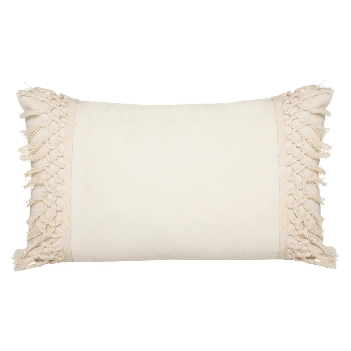 Pernă decorativă Atmosphera Macrame, 30x50 cm, Ivory