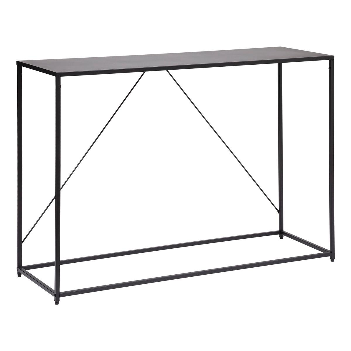 Masă consolă Atmosphera Gota, Metal, Negru