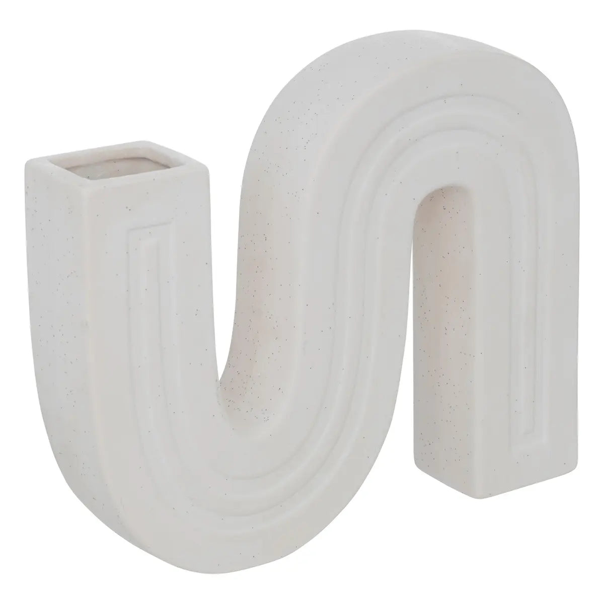 Vază Atmosphera Olme, Ceramică, Albă, 20 cm