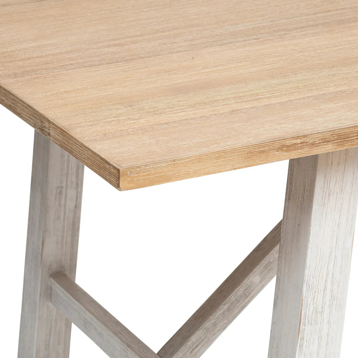 Masă de dining Olbia, 200x100 cm, MDF, blat din lemn de salcâm