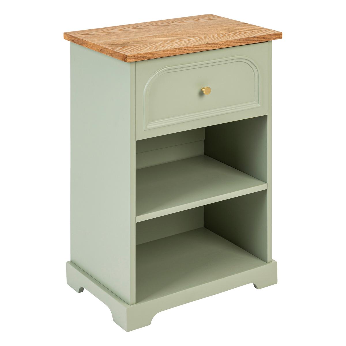 Нощно шкафче atmosphera Mohea, 67 cm, Зелен - Homesector