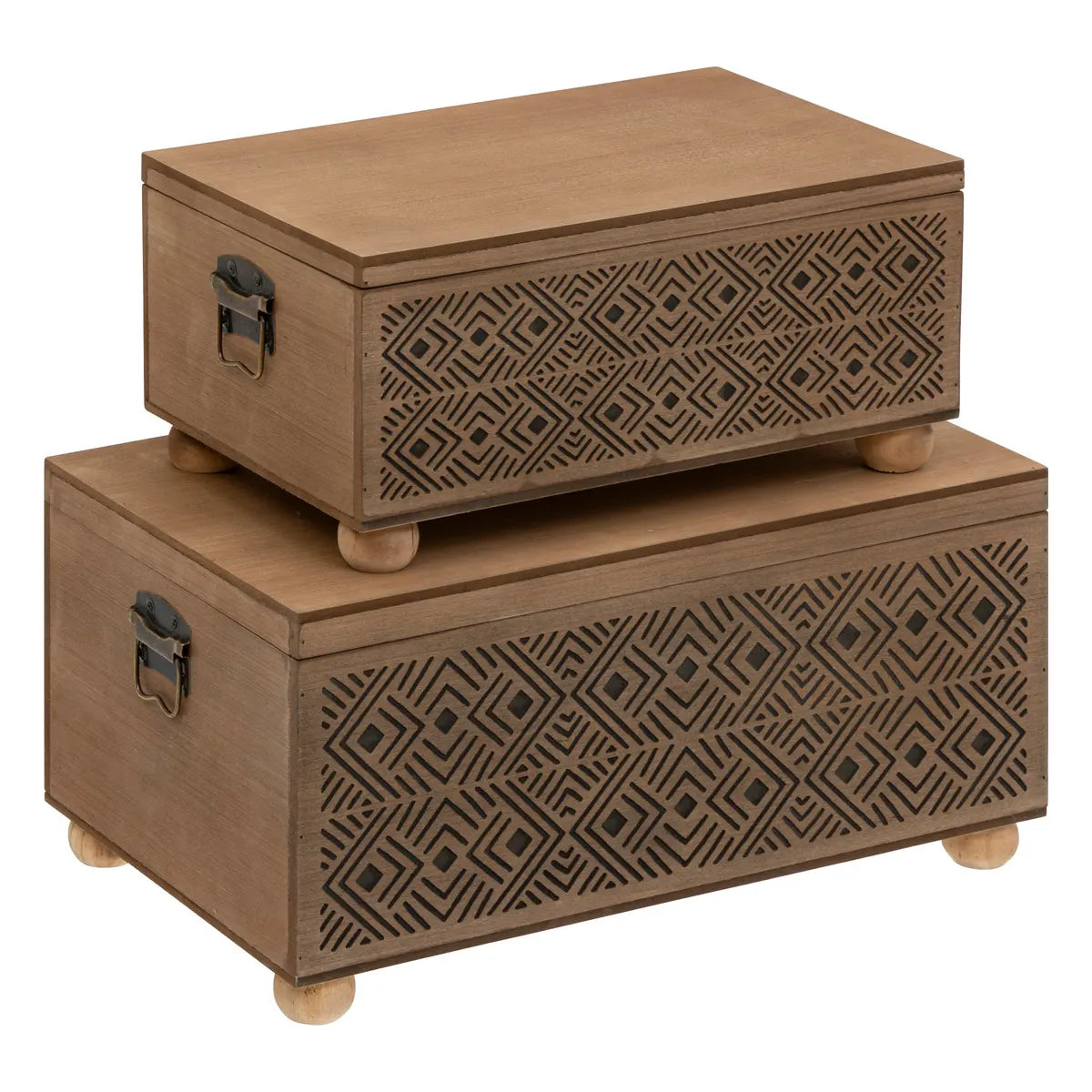 Set cutii depozitare Atmosphera Exotic, MDF, 2 buc.