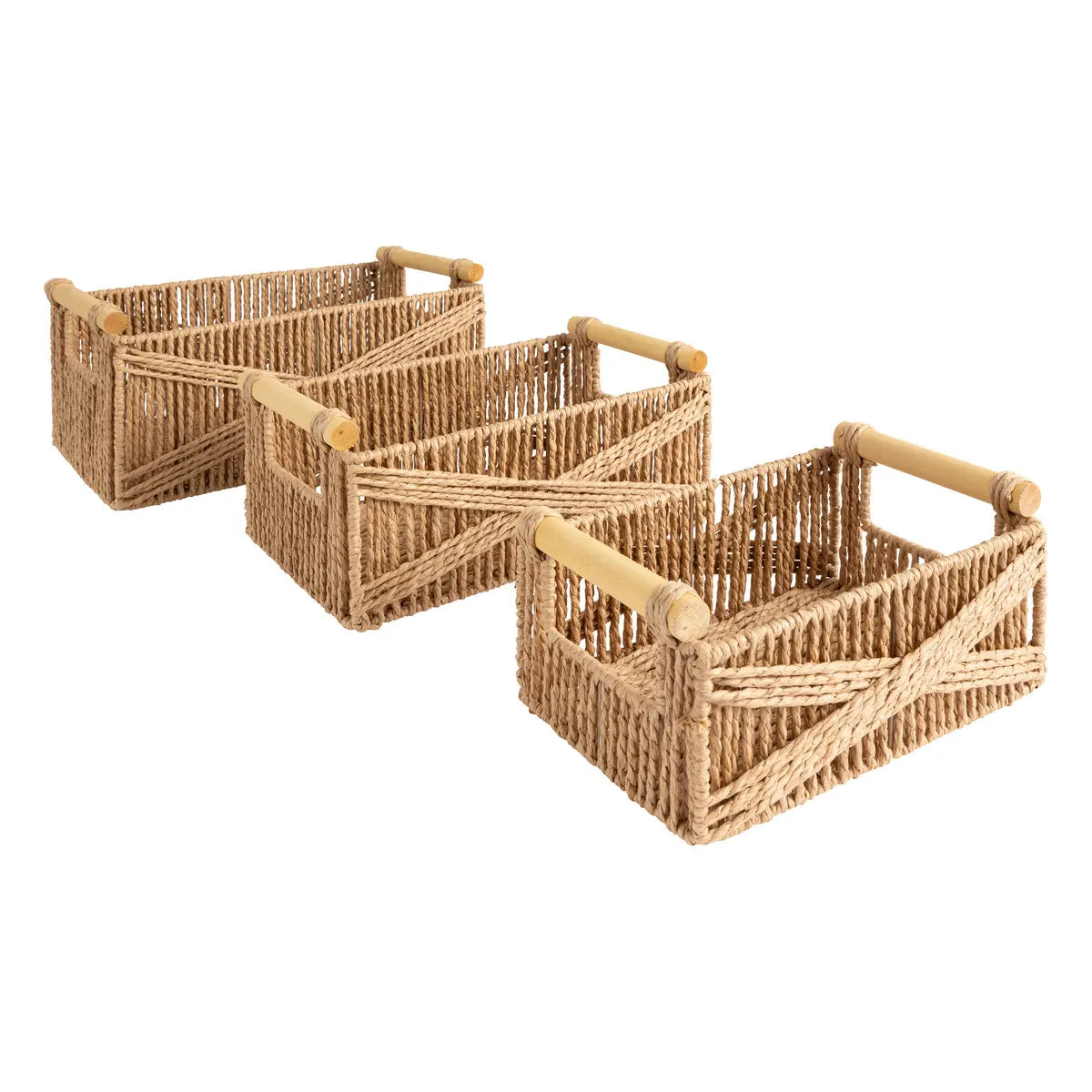 Set coșuri depozitare Atmosphera Eugene, L.26/31/36 cm, 3 buc.