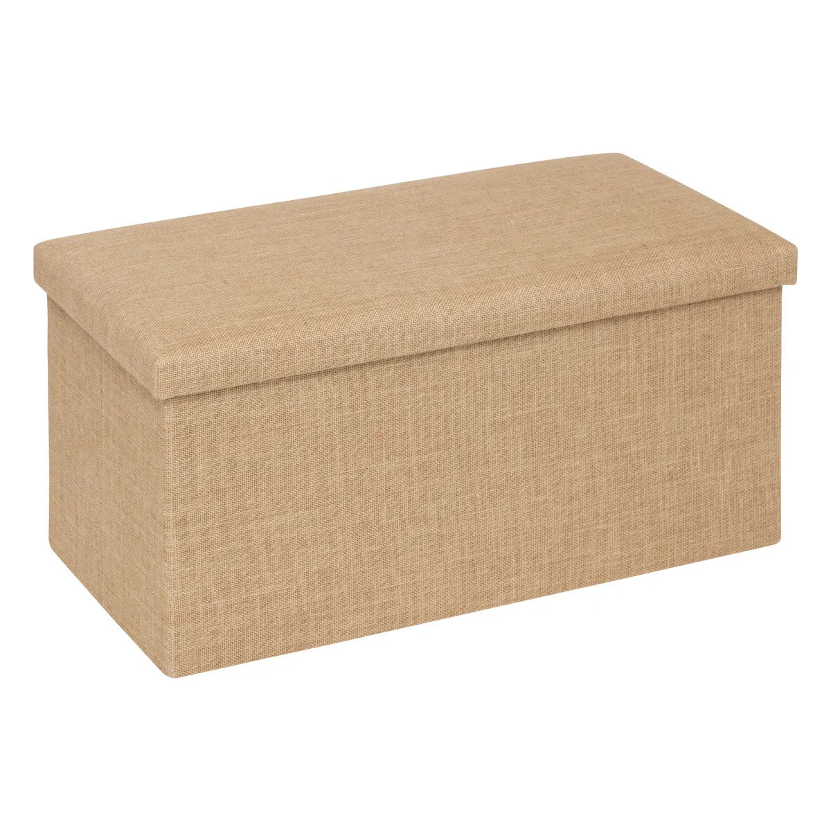 Puf dublu pliabil 5five Mix & Modul, material textil cu efect de iută