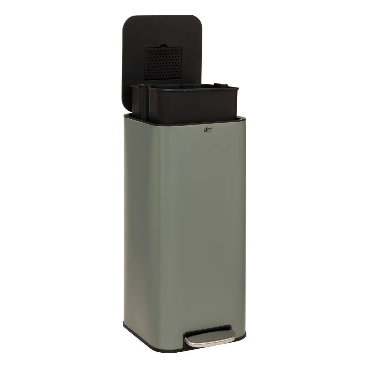 Coș 5five Delta Square, Metal, 30 L