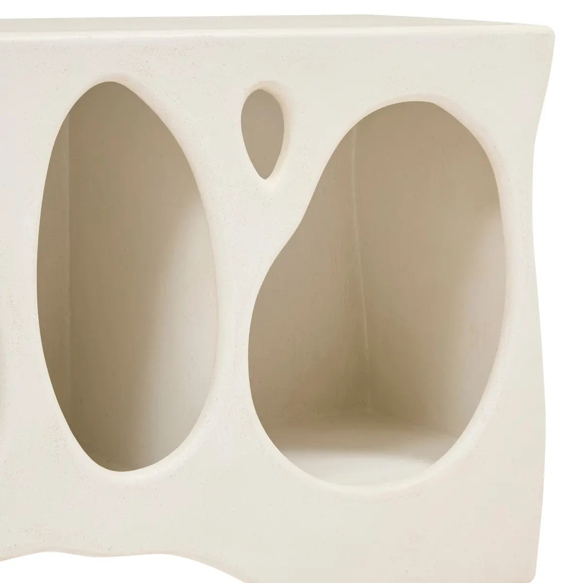 Comodă Atmosphera Chesni, 4 nișe, MDF, fildeș, 137x36x61 cm