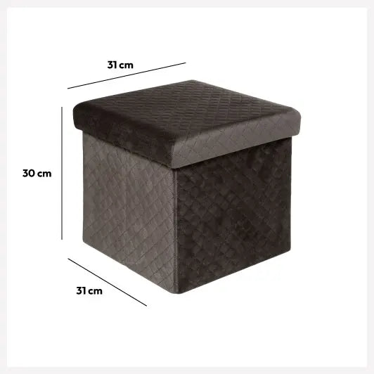 Puf pliabil 5five Mix & Modul, Catifea, 31x31 cm