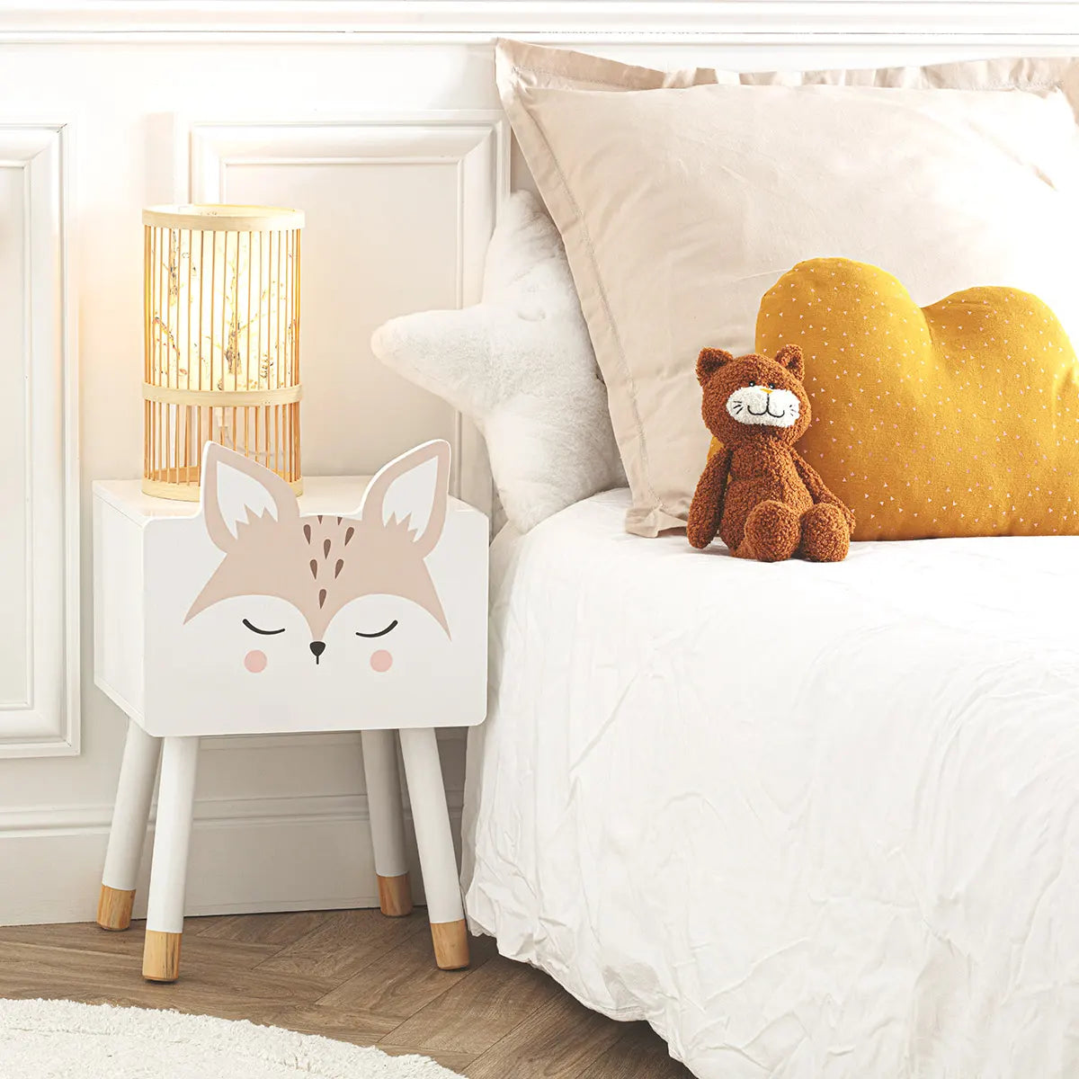 Детско нощно шкафче Atmosphera Fox, MDF