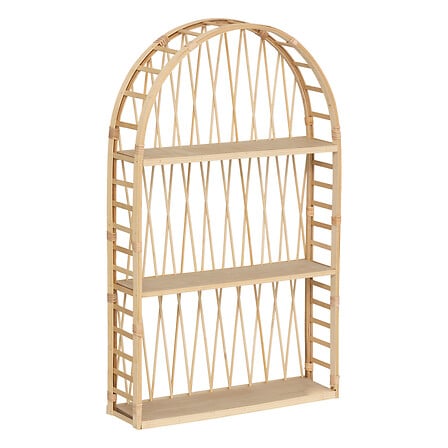 Рафт за стена atmosphera Anahi, MDF, Бамбук, 74x45 см