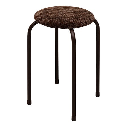 Табуретка 5five Velvy, Метал и кадифе, Кафява, 38 cm