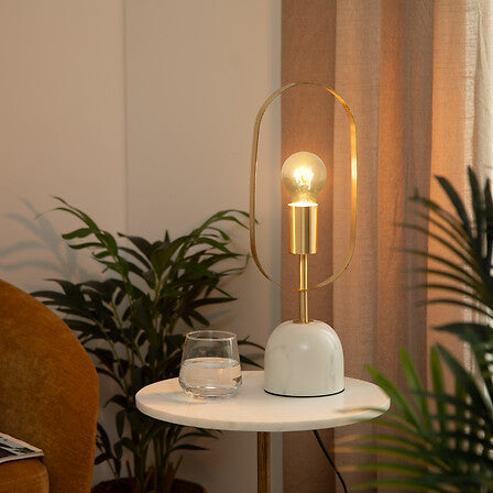 Lampă de masă Atmosphere Edi, 44 cm, aurie