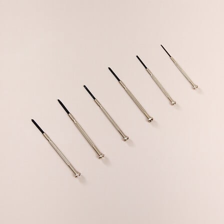 Комплект 6 прецизни отвертки 5five, Стомана, 10 cm, Зелен