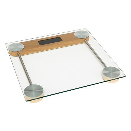 Дигитален кантар 5five, Стъкло, Прозрачен, 180 kg